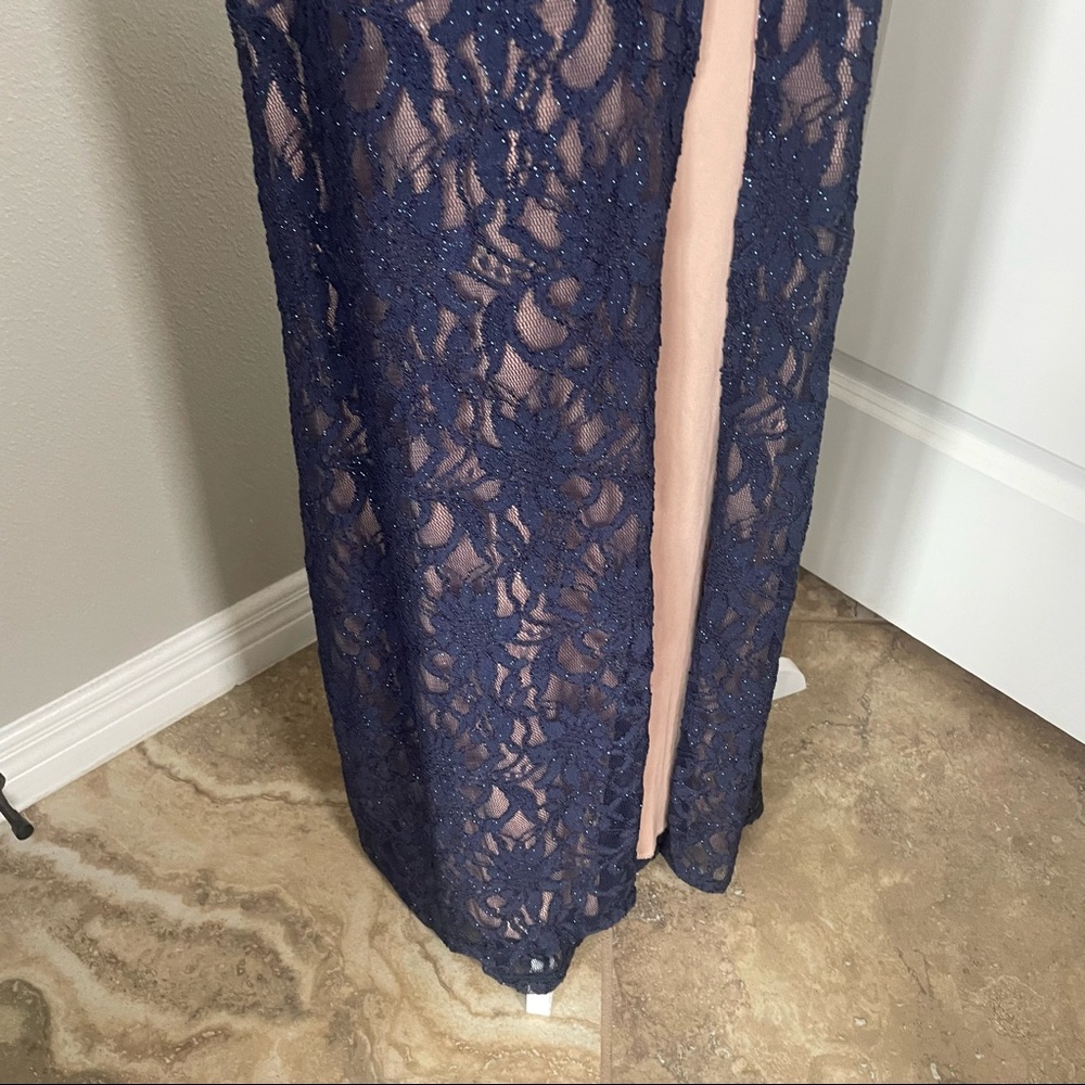 City Triangles Navy blue elegant dress new with tags size 1 - Picture 6 of 11